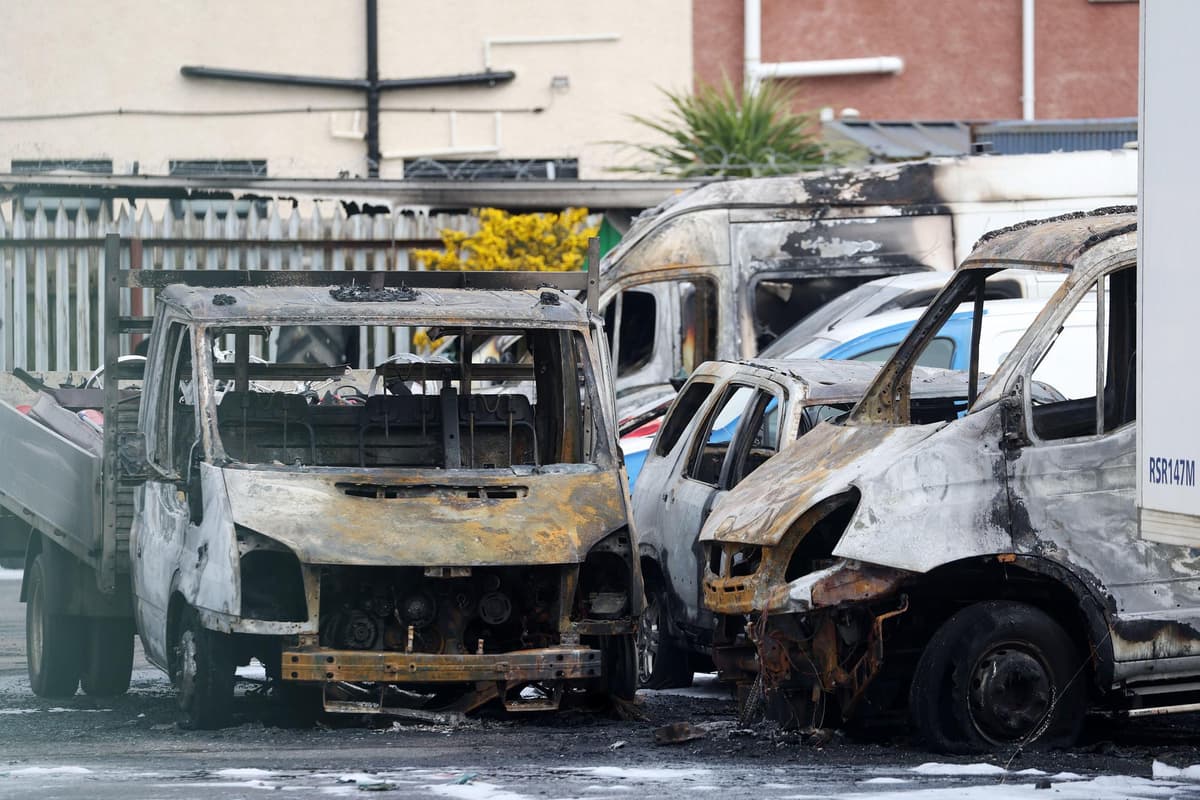 Around 25 cars 'badly damaged' in car dealership arson attack linked to feud between rival drugs gangs across North Down