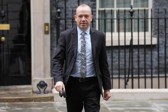 Northern Ireland Secretary Chris Heaton-Harris leaving no 10 Downing Street, London, following a Cabinet meeting Picture: Lucy North/PA Wire