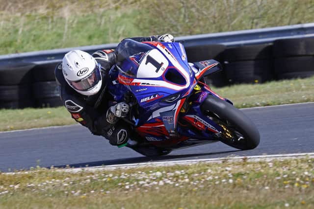 Carl Phillips maintained his unbeaten start to the 2026 Ulster Superbike Championship with a double on the.Bell Bikesport/B&W Racing BMW at Bishopscourt. (Photo by Rod Neill/acemaker Press)