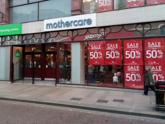 The Mothercare store at Castle Place, Belfast.