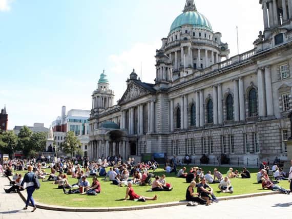 City Hall, at the heart of Northern Ireland's capital, Belfast.