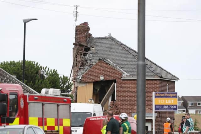 House destroyed in Sunderland domestic explosion