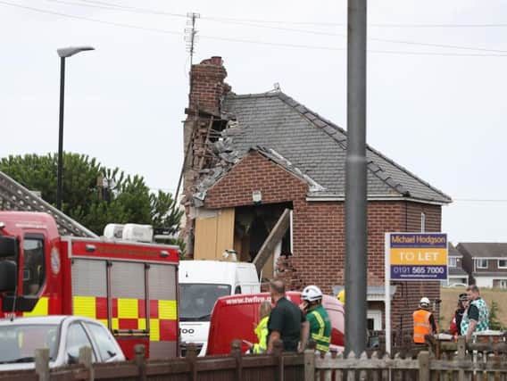 House destroyed in Sunderland domestic explosion