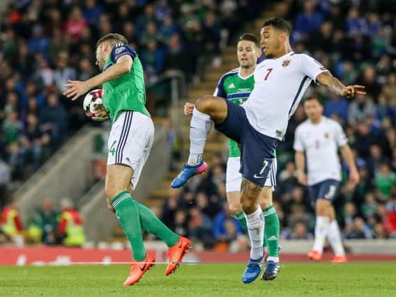 Norway's Joshua King in action against Northern Ireland in the previous group game at Windsor Park