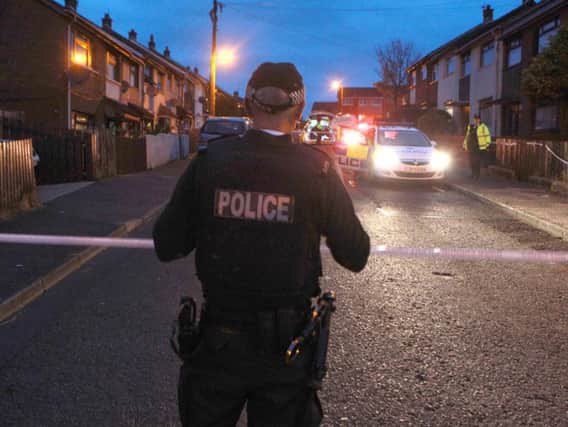 PSNI officer at the scene of the 11-year-old's death in Glengormley