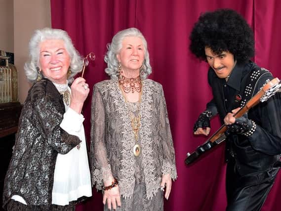 The National Wax Museum Plus handout photo of Philomena Lynott, mother of rock icon Phil Lynott, with her wax figure and of the late Thin Lizzy frontman's figure which are to be displayed at the Dublin attraction