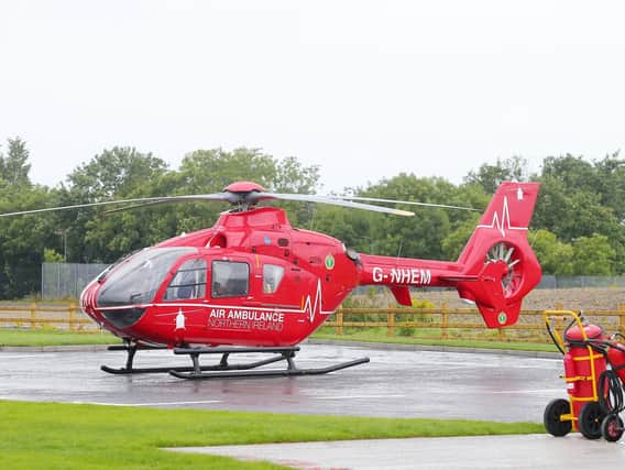 The Air Ambulance was tasked to the scene