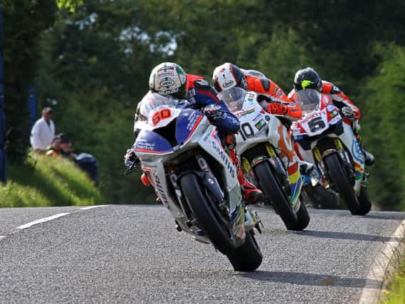 Peter Hickman was the man of the meeting at the Ulster Grand Prix in 2017 following a Superstock and Supersport treble.