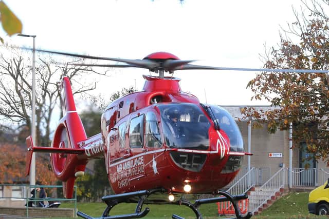 Air Ambulance N.I. was tasked to the scene of the incident.