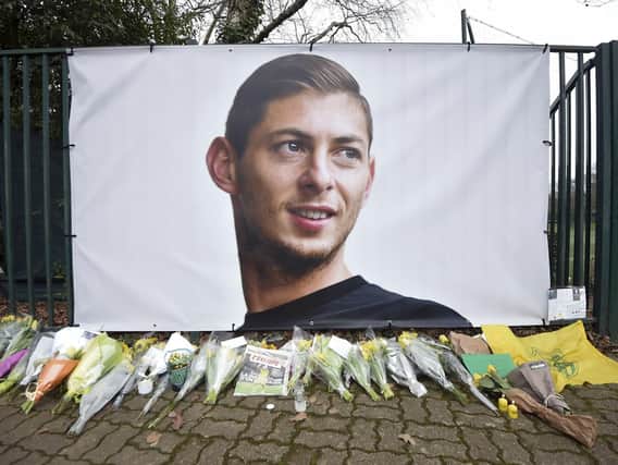 A photograph of Emiliano Sala outside the training camp of his former team, Nantes, in France. (Photo: Press Association)