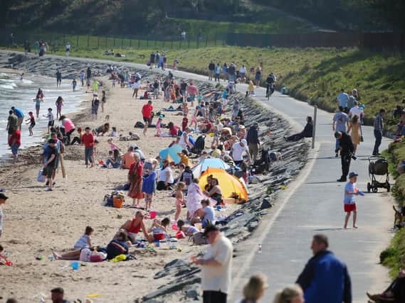 A trip to the seaside was the order of the day for many families.  Picture: Jonathan Porter / Presseye.