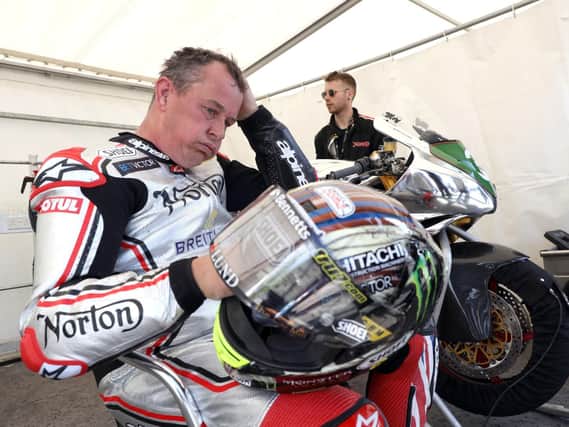 John McGuinness is making his competitive racing return at the Isle of Man TT this year after missing the 2017 and 2018 events through injury. Picture: Stephen Dsavison/Pacemaker Press.