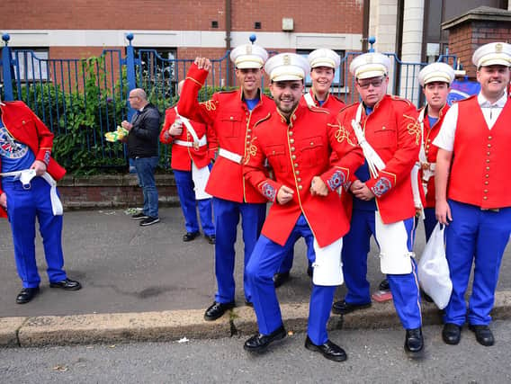One of many photographs captured on the streets of Belfast during the 2019 Twelfth celebrations in Belfast.