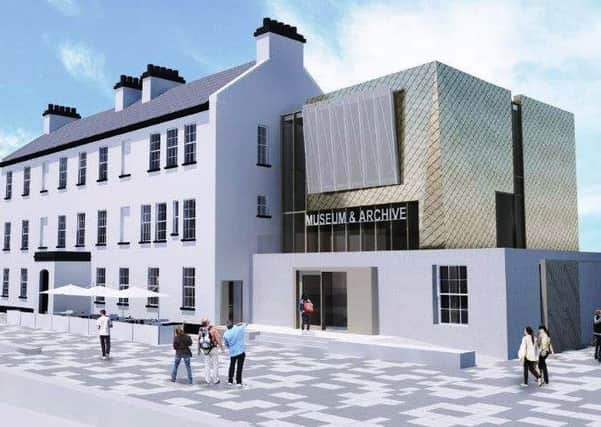 An artist's impression of how the maritime museum may look on completion.