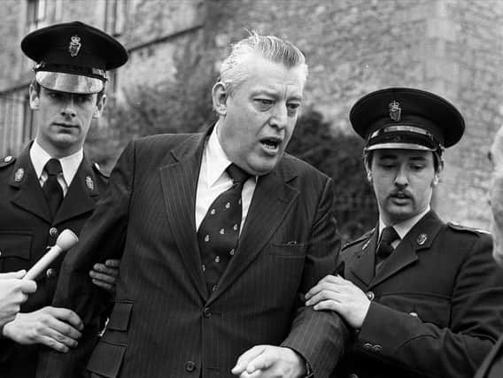 Ian Paisley was arrested during a protest at Armagh Cathedral