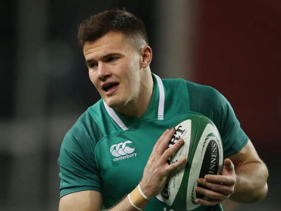 Ireland winger Jacob Stockdale scored two tries in the win over Argentina