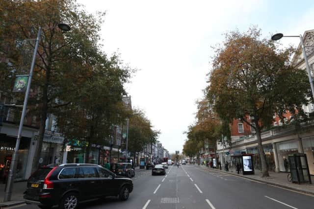 A general view of Kensington High Street, London. Prince Harry and Meghan Markle have announced their engagement