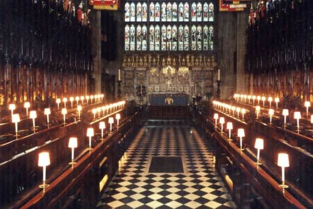 Undated file picture of the interior of St George's Chapel, Windsor Castle which has been chosen as the venue for the wedding of Prince Harry and Meghan Markle