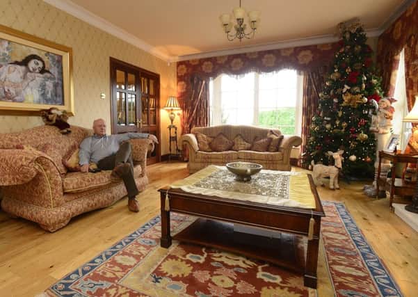 DUP MP David Simpson relaxes at home in his favourite room. Pic: Arthur Allison