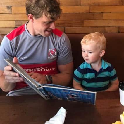 Andrew Trimble and his son Jack
