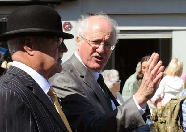 Jim Shannon MP pictured during the parade at the Armed Forces Day in Bangor on Saturday 24th June.