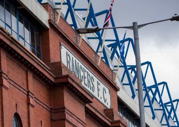 Ibrox, home of Glasgow Rangers