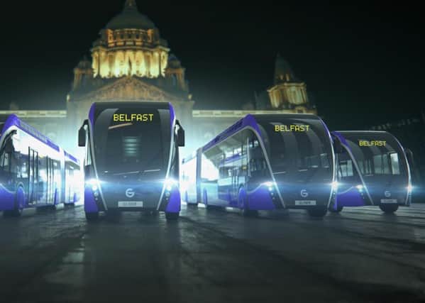 Pictures of new Glider buses for Belfast, sent in by Translink.