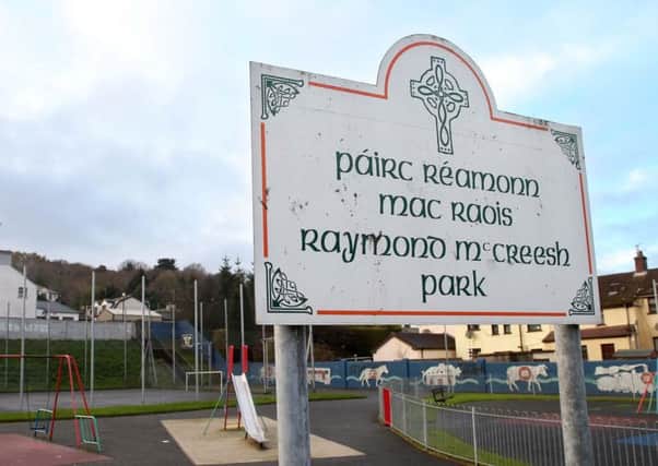 The Patrick St playground in Newry is controversially named after IRA man Raymond McCreesh