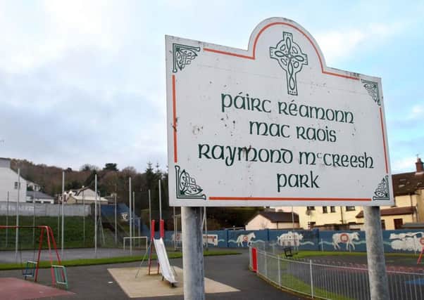 The mother of a Kingsmills massacre victim sought a judicial review over the naming of a Newry play park after IRA man Raymond McCreesh
