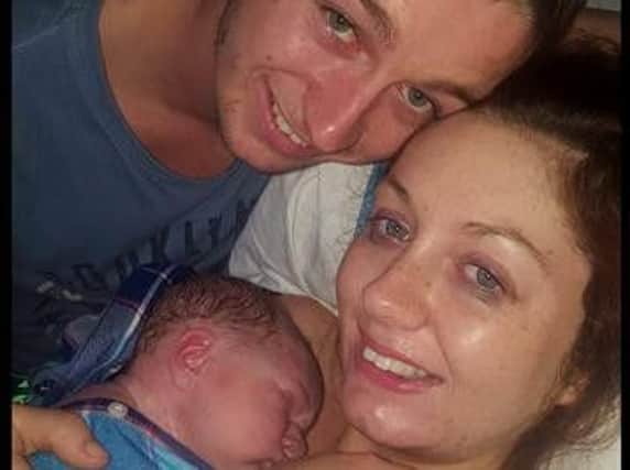 Claire Smallwood, Patrick Mulholland and the baby Jonah