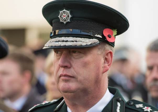 Chief Constable George Hamilton.  Picture: Ronan McGrade/Pacemaker