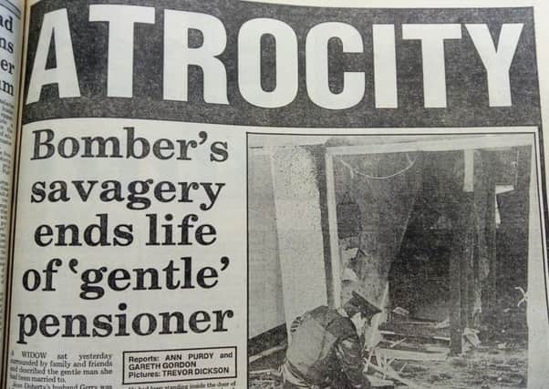 A News Letter report following the IRA bombs in the Tullyvally area of Londonderry in December 1987