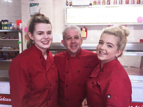 (From the left) Lucy Beck, Jim Beck and Kerris Gentles of New Union Chippie
