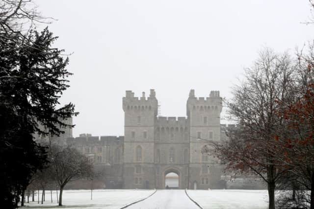 The Long Walk at Windsor, Berkshire, in the snowfall last weekend. Windsor is 12 miles from Heathrow, which was badly disrupted by the weather. Photo: Steve Parsons/PA Wire