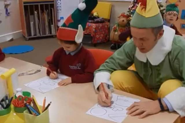 A still image taken from Pond Park Primary School's festive video