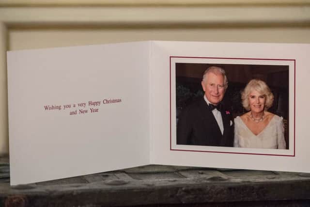 The Prince of Wales and Duchess of Cornwall's 2017 Christmas card in Clarence House, London