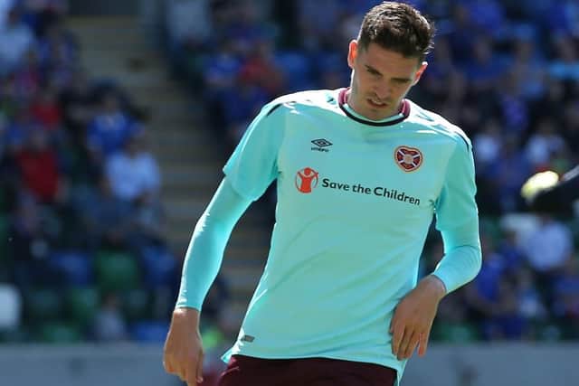 Kyle Lafferty joined Hearts in the summer