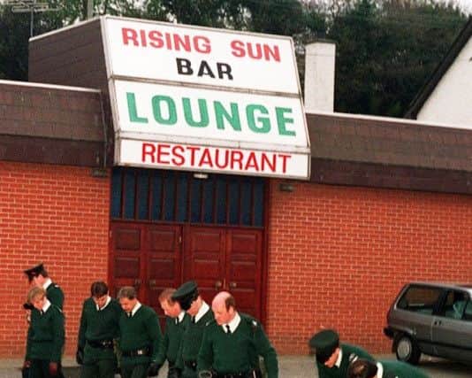 PACEMAKER, BELFAST, 27/3/98: The scene at the Rising Sun bar, Greysteel on the morning after seven people were shot dead in 1993.