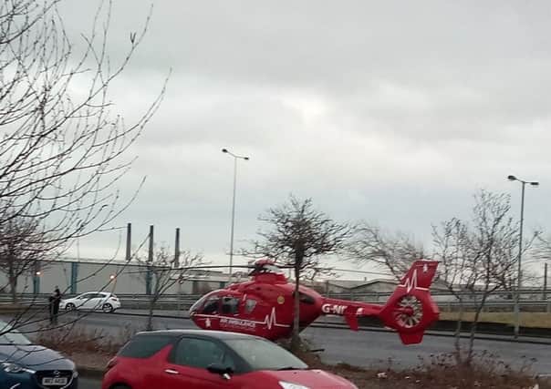The Air Ambulance at Larne.