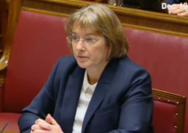 Fiona Hepper giving evidence to the RHI inquiry yesterday at Stormont