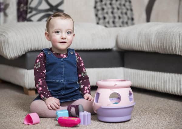 16 month old Mylah O'Hara, who weighed just a pound and a half when she was born four months premature, has celebrated her first healthy Christmas.