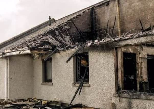 The fire broke out at Agherton Grange in Portstewart shortly before 8pm on Boxing Day. Picture courtesy of the BBC