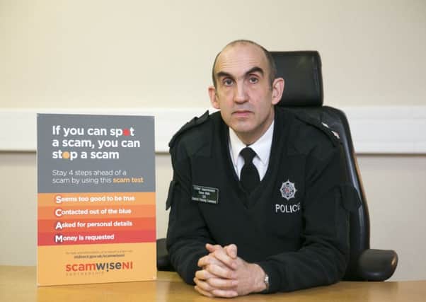Chief Superintendent Simon Walls heads the PSNI's efforts to tackle scams