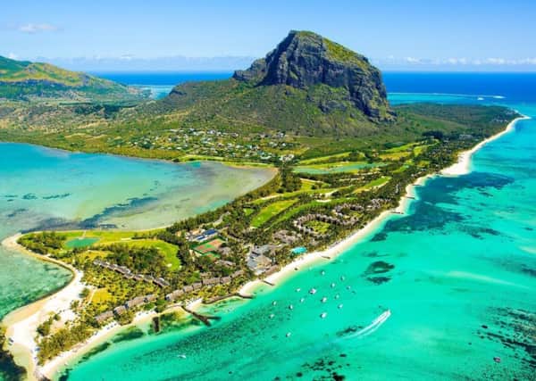 Mauritius island panorama