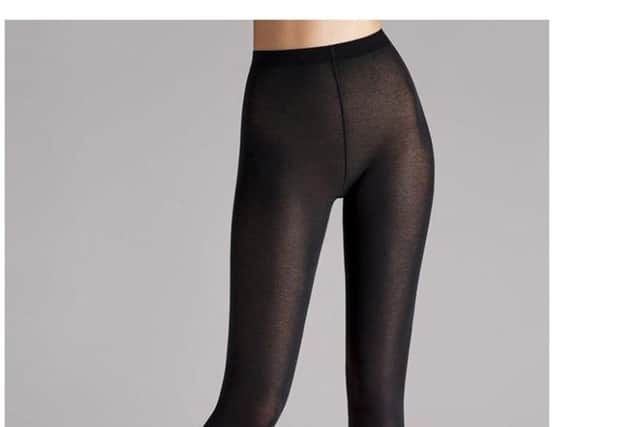 Wolford Cotton Velvet Black Tights, Â£35, available from UKTights.com.