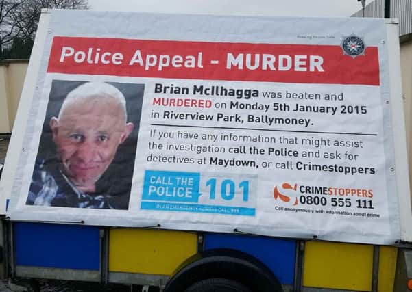 Undated handout file photo issued by Police Service of Northern Ireland (PSNI) of a trailer in an appeal into the murder of Brian McIlhagga. Photo: PSNI/PA Wire