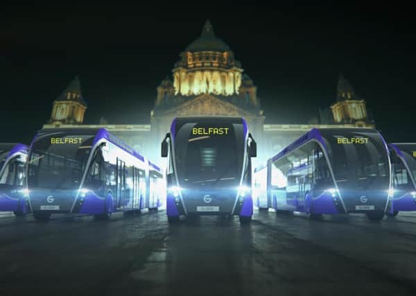 Belfasts new rapid transit vehicles were unveiled in October