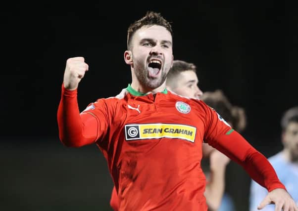 Cliftonville's Jamie Harney. Pic by PressEye Ltd.