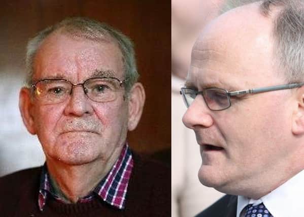 Kingsmills survivor Alan Black and Barry McElduff MP