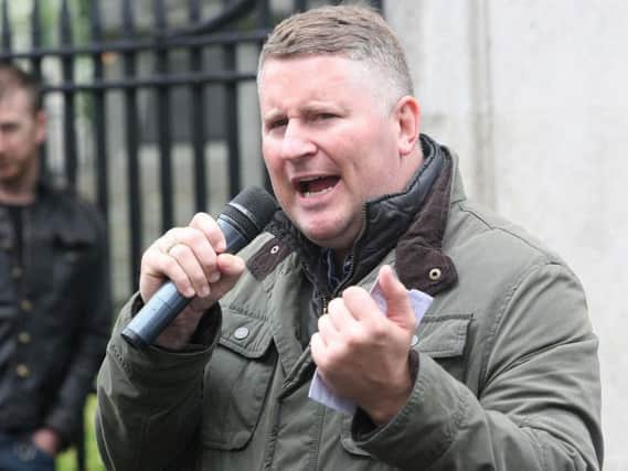 Britain First leader Paul Golding